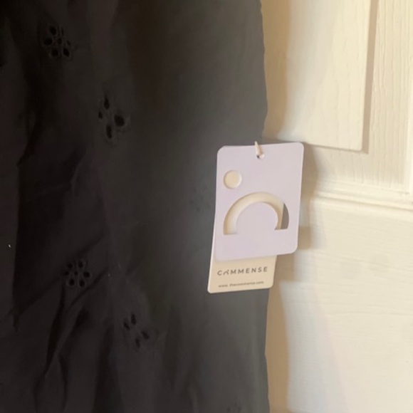 COMMENSE Cotton Keyhole Neckline Midi Dress - Picture 6 of 9